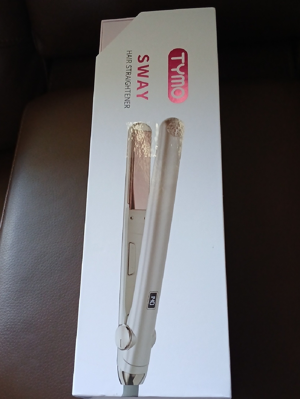Tymo Sway White Hair Straightener - Elegant White Ceramic Plates.     D